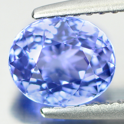 Certified 1.49 Ct. Clean Oval Shape Natural Gem Violetish Blue Tanzanite