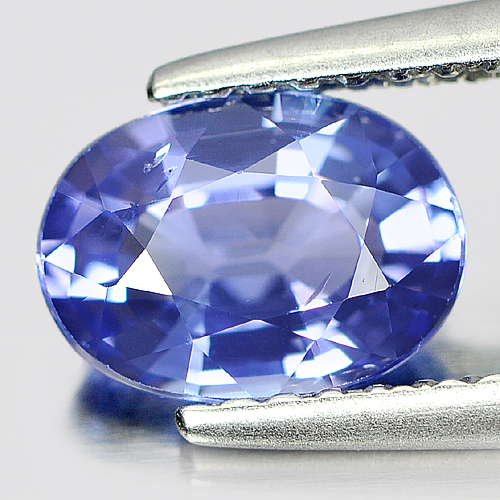 Natural Gem Violetish Blue Tanzanite 1.18 Ct. Oval Shape 7.8 x 5.7 Mm. Tanzania