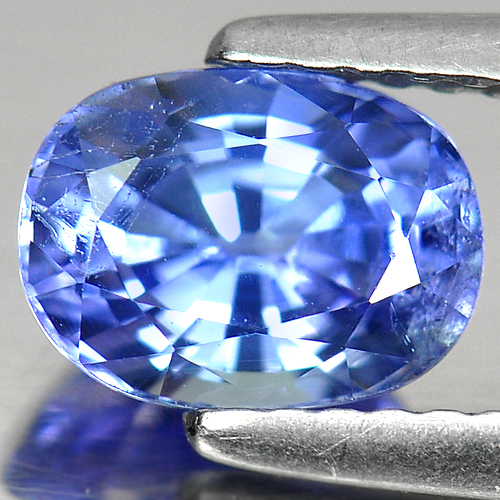Violetish Blue Tanzanite 1.44 Ct. Oval Shape 7.2 x 5.7 Mm. Natural Gem Tanzania