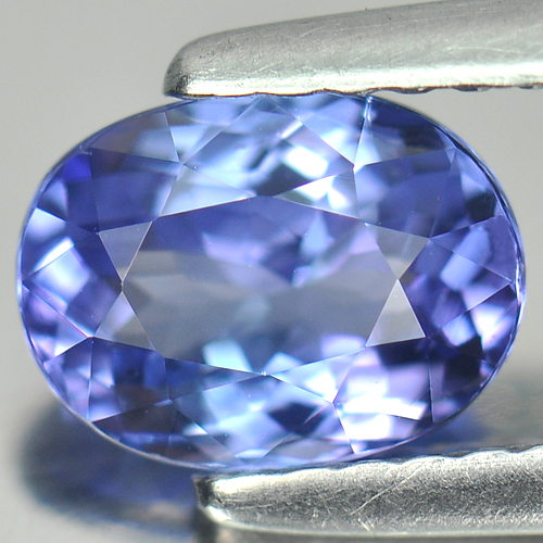 Certified Violetish Blue Tanzanite 1.14 Ct. Clean Oval Shape Natural Gemstone