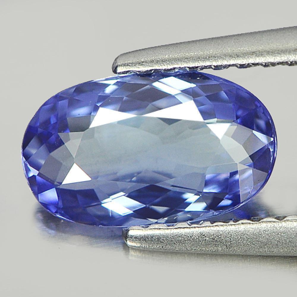 Certified Violetish Blue Tanzanite 1.20 Ct. Clean Oval Shape Natural Gemstone