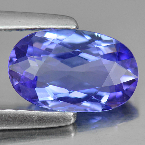 Certified 1.05 Ct. Oval Shape Natural Gem Violetish Blue Tanzanite From Tanzania