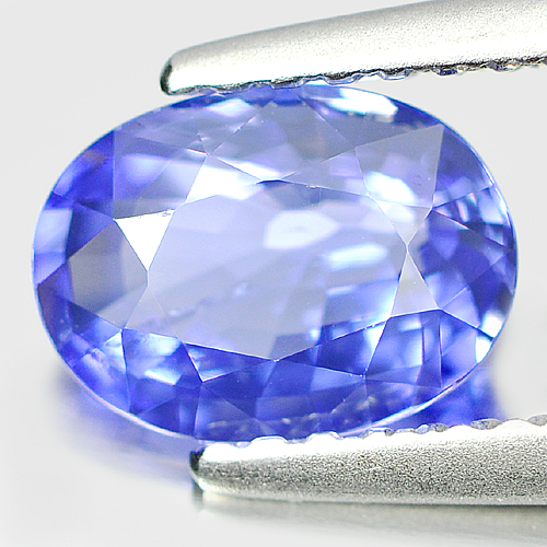 Violetish Blue Tanzanite 1.00 Ct. Oval Shape 7.7 x 5.7 Mm. Natural Gem Tanzania