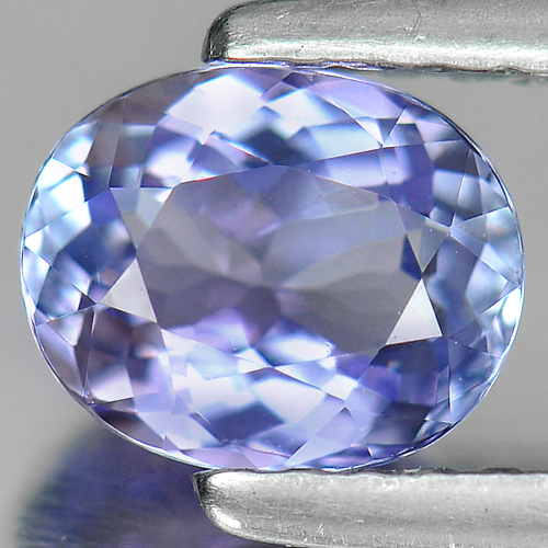 0.88 Ct. Clean Oval  Natural Gem Violet Blue Tanzanite