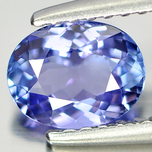 Violetish Blue Tanzanite 0.84 Ct. Clean Oval Shape Natural Gem From Tanzania