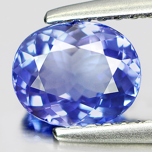 0.92 Ct. Clean Oval Natural Gem Violet Blue Tanzanite
