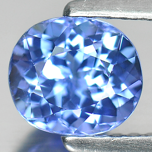 Certified 1.11 Ct. Clean Natural Gem Violetish Blue Tanzanite From Tanzania