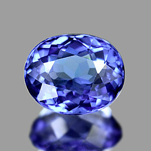 Certified Violetish Blue Tanzanite 1.10 Ct. Clean Oval Shape Natural Gemstone