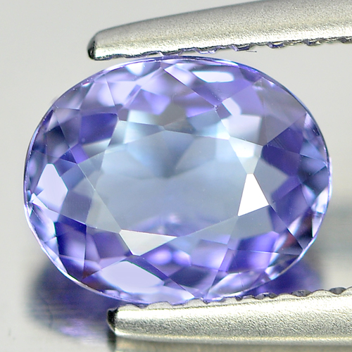 Certified Violet Tanzanite 1.13 Ct. Clean Oval Shape Natural Gemstone Tanzania