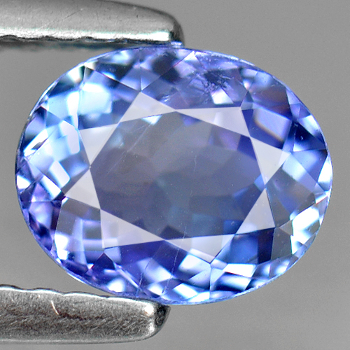 Certified 1.08 Ct. Oval Shape Natural Gem Violetish Blue Tanzanite From Tanzania