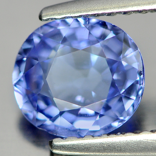 Certified Violetish Blue Tanzanite 1.11 Ct Oval Shape 6.89 x 6.24 Mm Natural Gem