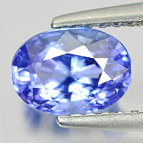 Certified 1.05 Ct. Oval Shape Natural Gem Violetish Blue Tanzanite From Tanzania