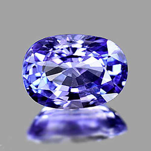 Certified Violetish Blue Tanzanite 1.03 Ct Oval 7.27 x 5.20 Mm Natural Gemstone