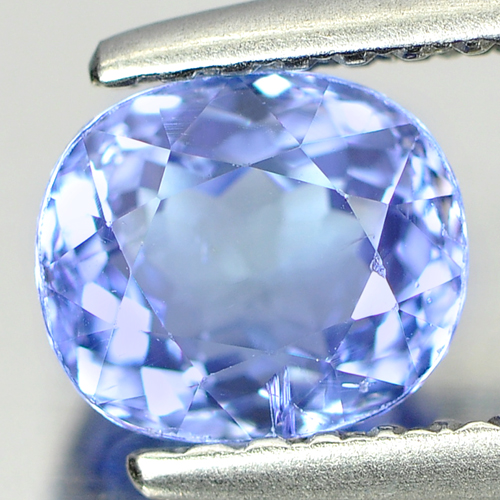 Certified 1.00 Ct. Oval Shape Natural Gem Violet Blue Tanzanite From Tanzania