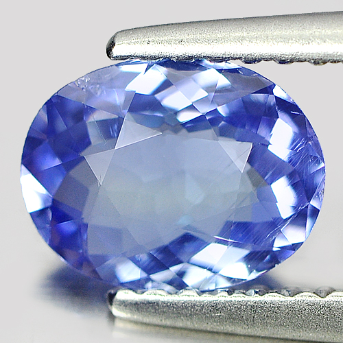 Certified 1.06 Ct. Oval Shape Natural Gem Violet Blue Tanzanite From Tanzania