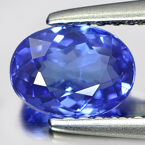 0.97 Ct. Oval Shape Natural Violet Blue Tanzanite Gemstone From Tanzania