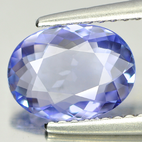 Violet Blue Tanzanite 1.37 Ct. Clean Oval Shape 9 x 6.7 Mm. Natural Gem Tanzania