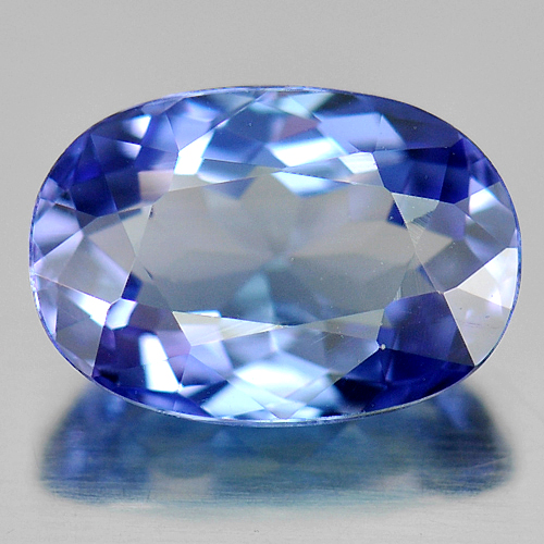 Certified Violetish Blue Tanzanite 1.24 Ct. Clean Oval Shape Natural Gemstone