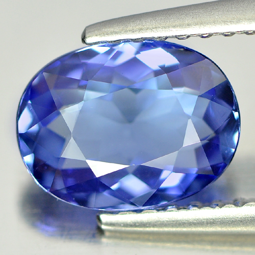 Certified 1.49 Ct. Clean Oval Shape Natural Gem Violetish Blue Tanzanite