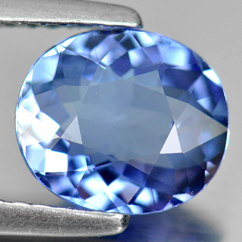 Certified 1.62 Ct. Clean Natural Gem Violetish Blue Tanzanite From Tanzania