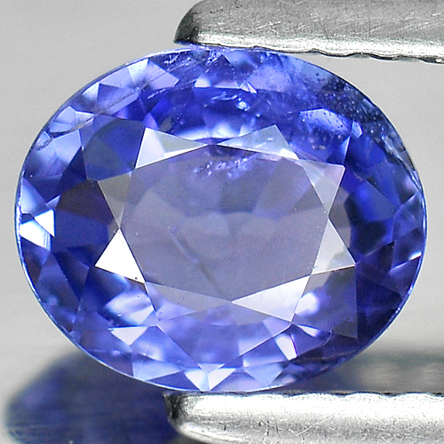 Violet Blue Tanzanite 0.89 Ct. Oval 6.9 x 5.9 Mm. Natural Gem From Tanzania