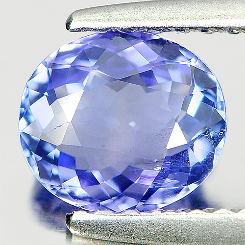 Certified 0.89 Ct. Oval Shape Natural Gemstone Violet Blue Tanzanite