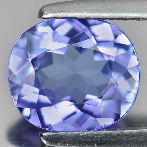 Certified Violet Tanzanite 1.42 Ct. Clean Oval Shape Natural Gem Tanzania