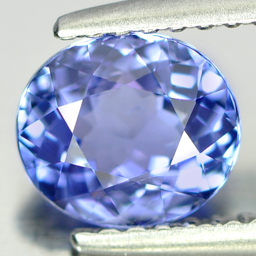 Certified 1.12 Ct. Oval Shape Natural Gem Violetish Blue Tanzanite From Tanzania