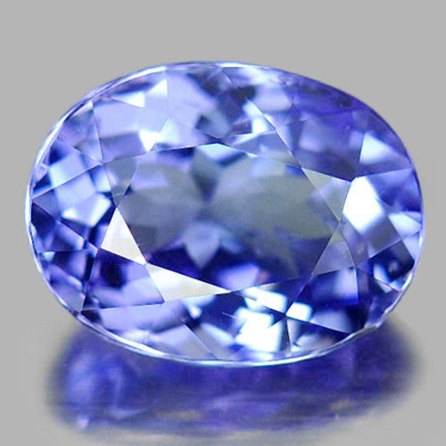 Blue Tanzanite 1.21 Ct. Clean Oval Shape 7.2 x 5.5 Mm. Natural Gemstone Tanzania