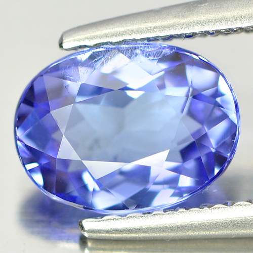 1.43 Ct Clean Oval Shape Natural Violetish Blue Tanzanite From Tanzania