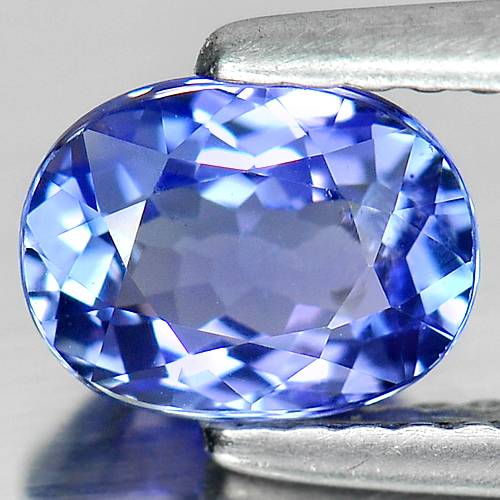 1.05 Ct Oval Shape Natural Gem Violetish Blue Tanzanite