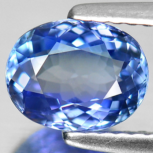 Certified 1.37 Ct. Clean Natural Oval Shape Violetish Blue Tanzanite Gemstone