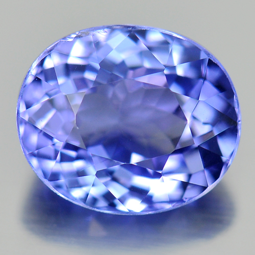 Violetish Blue Tanzanite 1.57 Ct. Oval Shape 7.2 x 5.8 Mm. Natural From Tanzania