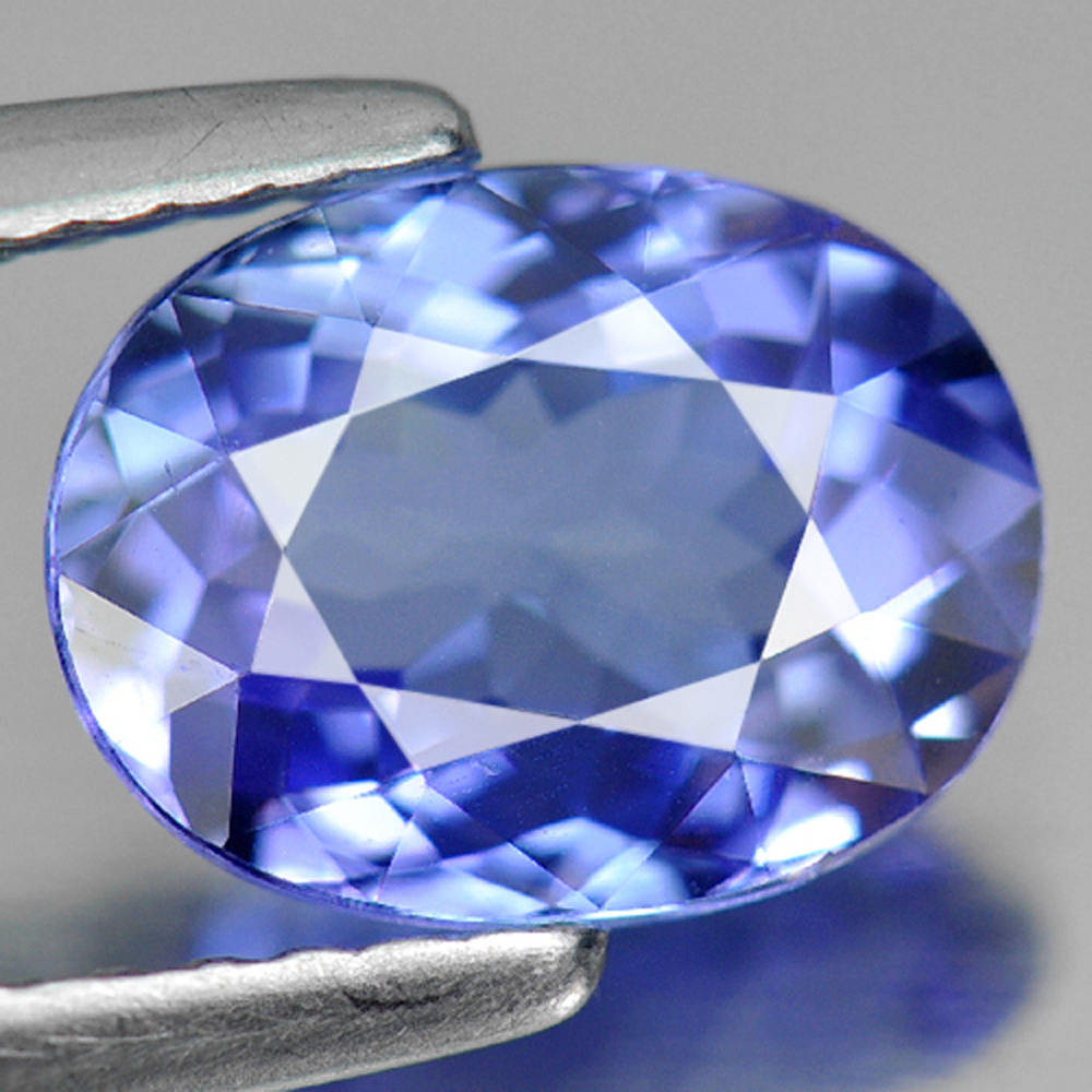 1.71 Ct. Oval Natural Gem Violetish Blue Tanzanite