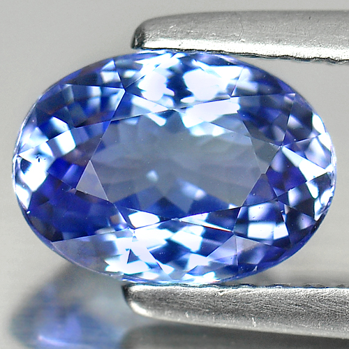 Violetish Blue Tanzanite 1.50 Ct. VVS Oval Shape 8.1 x 6 Mm. Natural Gemstone