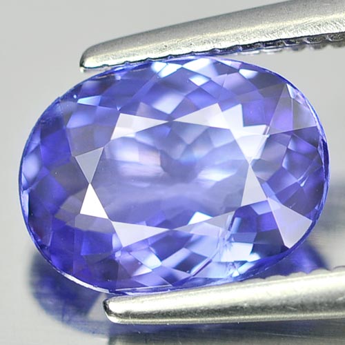 1.52 Ct. Oval Shape Natural Gemstone Violetish Blue Tanzanite From Tanzania