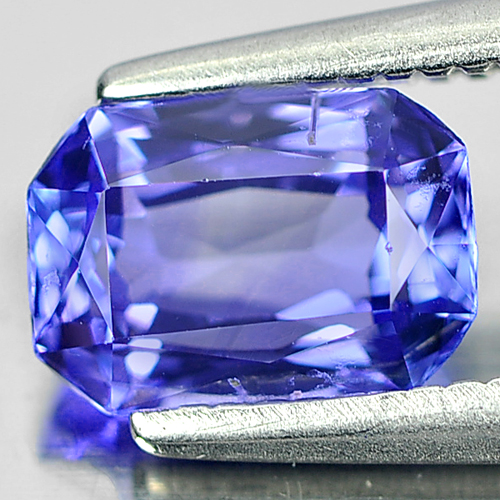 1.08 Ct. Octagon Shape Natural Gemstone Violetish Blue Tanzanite From Tanzania