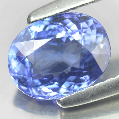 1.63 Ct. Oval Shape Natural Gemstone Violetish Blue Tanzanite From Tanzania