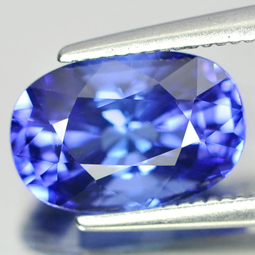 Violetish Blue Tanzanite 2.64 Ct. Clean Oval Shape 10.1 x 6.8Mm.Natural Gemstone