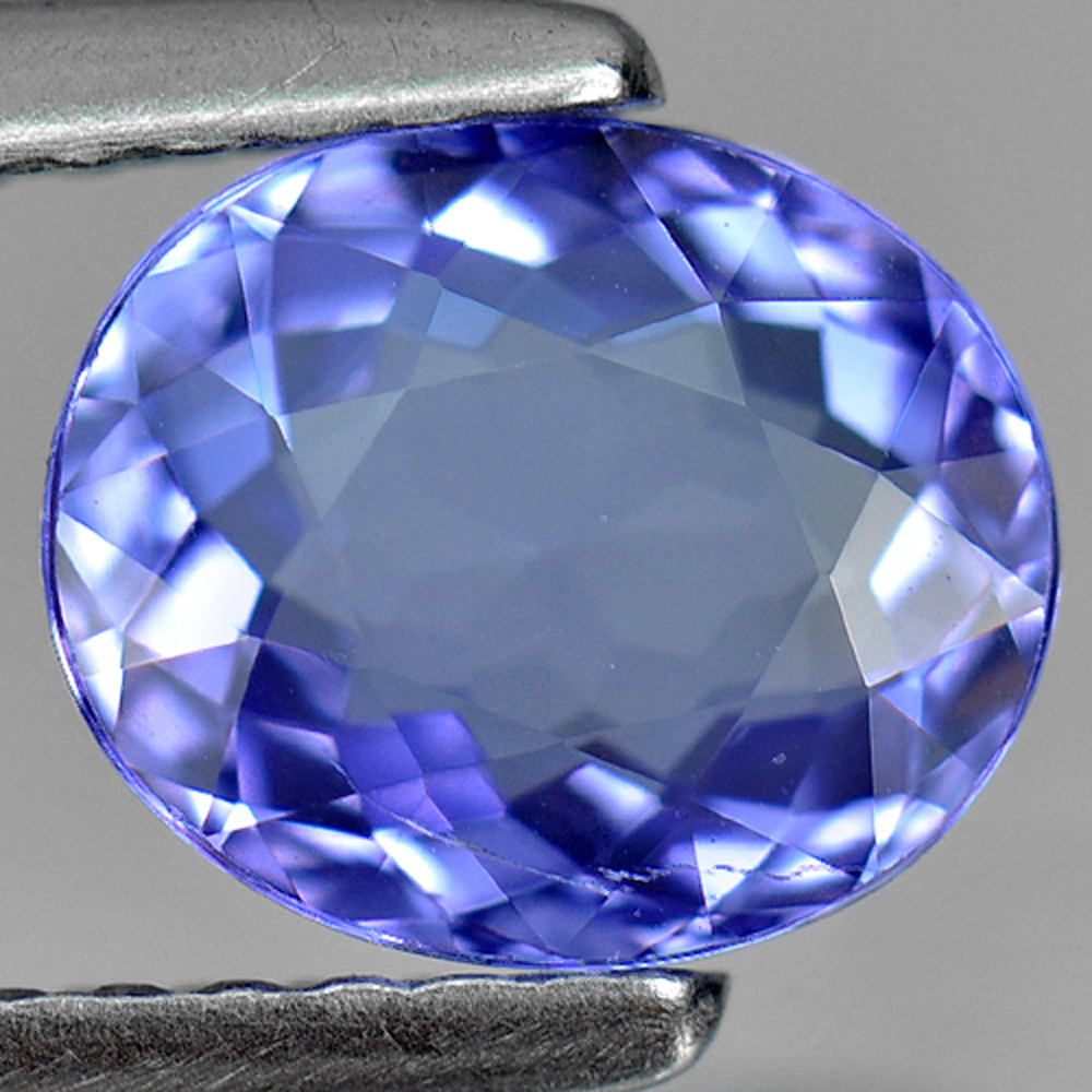 1.32 Ct. Clean Oval Natural Violetish Blue Tanzanite