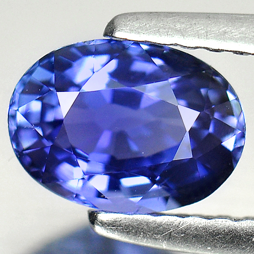 Violetish Blue Tanzanite 1.22 Ct. Clean Oval Shape 7.6 x 5.6 x 4 Mm. Natural Gem