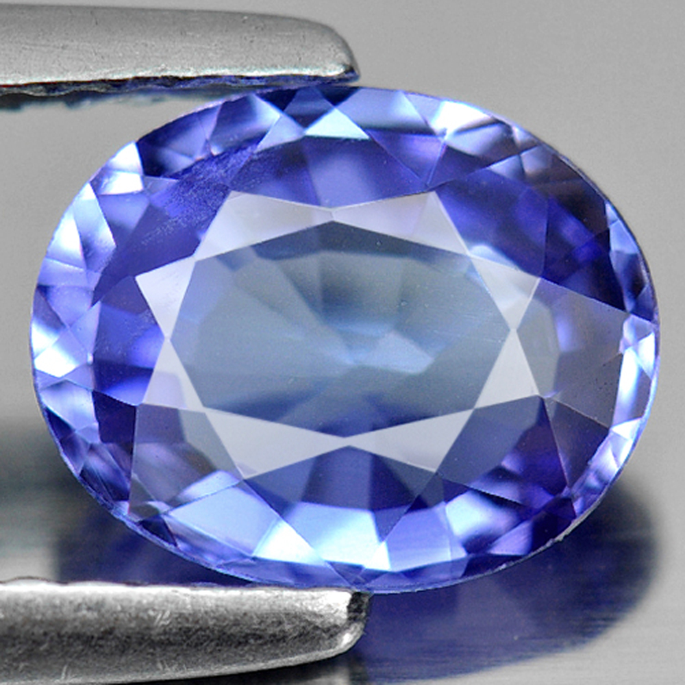 1.32 Ct. Clean Oval Natural Gem Violetish Blue Tanzanite