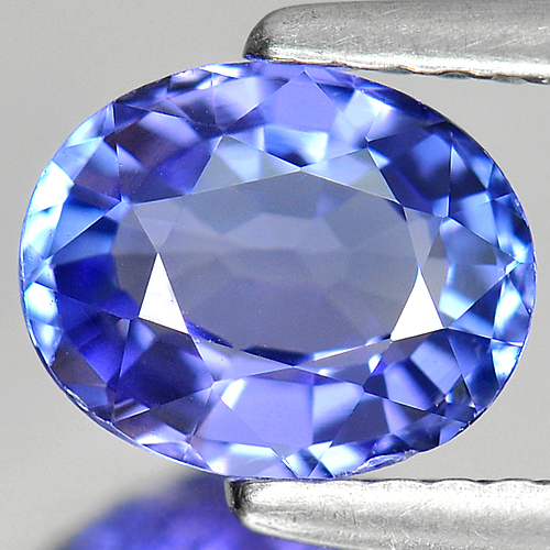 Violetish Blue Tanzanite 1.31 Ct. Clean Oval Shape 7.7 x 6.2 Mm. Natural Gem