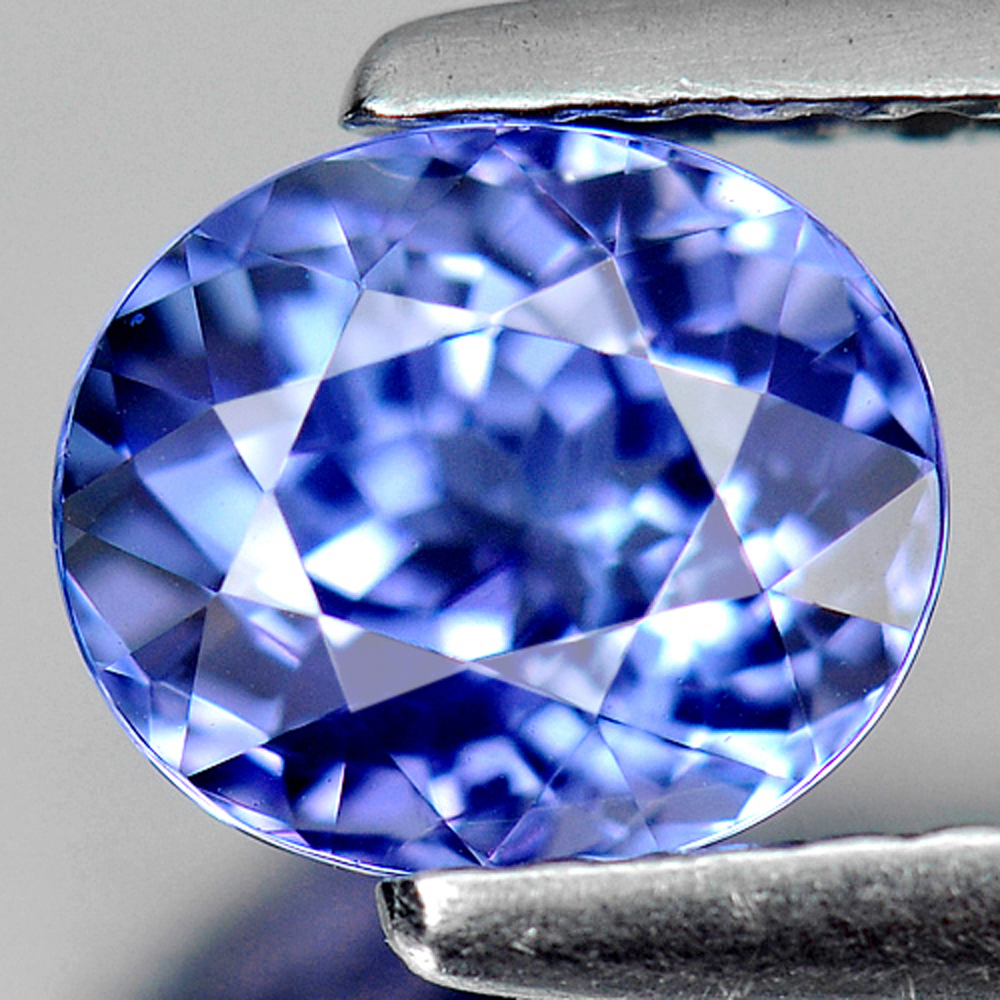 1.24 Ct Clean Oval Natural Gem Violetish Blue Tanzanite
