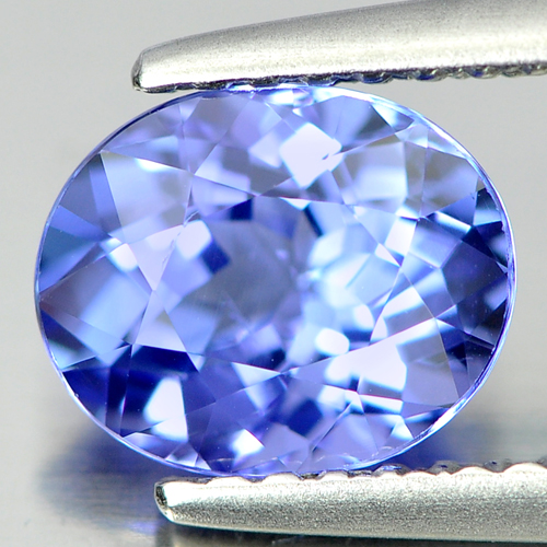 Violetish Blue Tanzanite 1.36 Ct. Clean Oval Shape Natural Gem From Tanzania