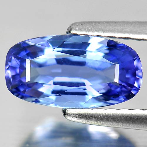 Natural Gemstone 1.26 Ct. Oval Shape 9.2 x 5 x 3.5 Mm. Violetish Blue Tanzanite