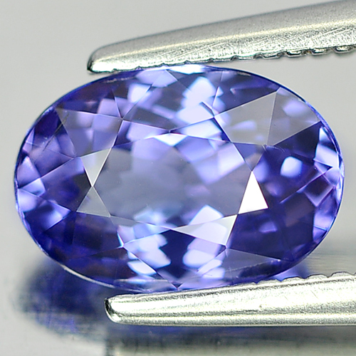 Violetish Blue Tanzanite 1.46 Ct. Oval Shape 8.3 x 5.7 Mm. Natural Gem Tanzania