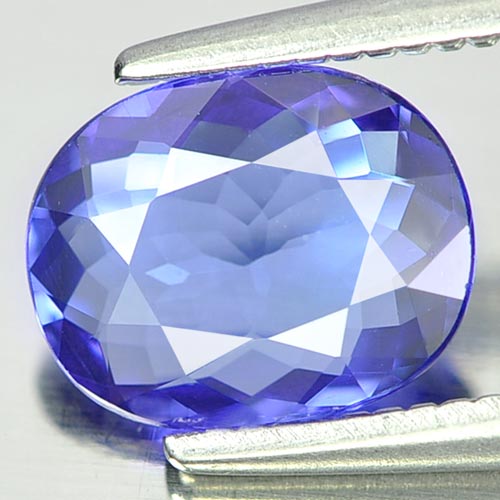 1.11 Ct. Clean Oval Natural Violetish Blue Tanzanite