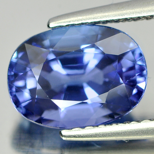 Violetish Blue Tanzanite 2.52 Ct. Oval Shape 9.4 x 7 x 5.2 Mm. Natural Gem