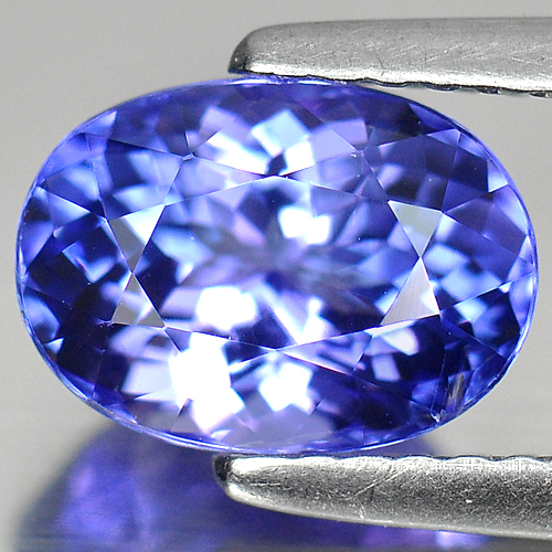 Violetish Blue Tanzanite 2.05 Ct. VVS Oval Shape 8.7 x 6.3 Mm. Natural Gemstone